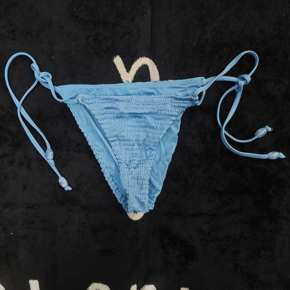 Isabella Rose Blue Ruched Bikini Bottom